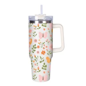 ขวดน้ำสแตนเลสแบบพกพา ดีไซน์สวยงาม สำหรับการตลาดและการส่งเสริมการขายในจีน พร้อมหูจับและหลอดดูด เหมาะสำหรับเดินทาง ใช้ซ้ำได้ ใช้เป็นแก้วกาแฟหรือแก้วเก็บความร้อนได้ - Product Image 1