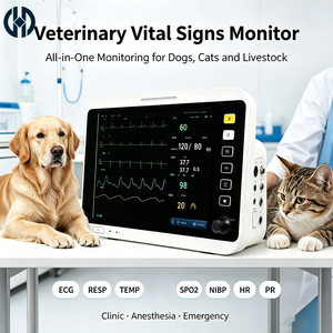 Moniteur patient vétérinaire multi-paramètres avec écran de 12,1 pouces, collecte continue de données SpO2 et de données de respiration - Product Image 1