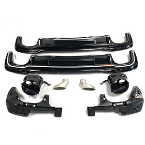 <span class=keywords><strong>C8</strong></span> RS4 All Road difusor ABS negro brillante para Audi <span class=keywords><strong>A4</strong></span> <span class=keywords><strong>C8</strong></span> parachoques trasero difusor allroad 2020 - Product Image 3