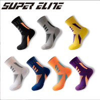 Nouvelles chaussettes tricotées pour hommes automne-hiver, antibactériennes, respirantes, absorbantes, antidérapantes, épaisses, à base de tissu éponge, professionnelles