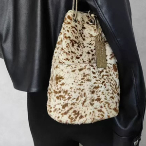 Großhandel 25 SF Pferdehaar-Leder Material Echtes Leder Tierdruck-Materialien Rindsleder Echtleder-Stoff für Schuhe Taschen - Product Image 6