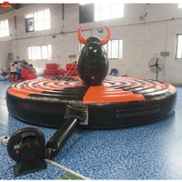 TH 4m 5m Dia Manual Inflatable PVC untuk Permainan Olahraga Naik-Turun untuk 2 Orang Penggunaan Komersial
