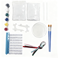 Kit d'impression de patte pour animaux de compagnie ornements de souvenir de chien sans encre nouveau cadeau de chiot empreinte de pion avec des peintures timbres de nom pour chiens chats