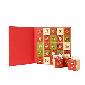 Ready to Ship Custom Christmas Advent <b>Calendar</b> Box Rigid Cardboard Empty Mystery Blind Box for Small Surprise Gift - Product Image 1