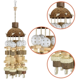 New <strong>Bird</strong> Large Parrot <strong>Toys</strong> Natural Wooden Blocks <strong>Bird</strong> Chewing <strong>Toy</strong> Parrots <strong>Cage</strong> Bite <strong>Toy</strong> Suits for Macaws Parrots - Product Image 5