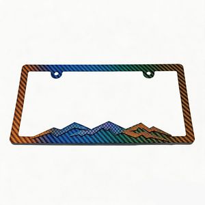 Portaplacas para Automóvil, Nuevo Modelo, Especificaciones Estadounidenses, Plástico, Color Degradado, Montaña Nevada, Marco para Matrícula - Product Image 5