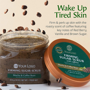 Recién llegado, exfoliante personalizado para salón de belleza, café y nueces brasileñas, aclaramiento facial, elimina la opacidad, exfoliante corporal espumoso - Product Image 3