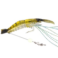 Vente en gros de leurres de pêche artificiels en plastique souple pour crevettes leurres souples de pêche en mer
