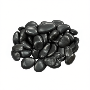 Piedras Decorativas de Río de 1-3 Pulgadas, Pulimentadas en Negro, para Jardín, Paisajismo, Caminos, Plantas, Macetas y Jarrones - Product Image 1