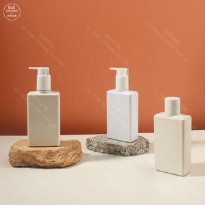 Haute qualité 200ml Pet blanc pour clair <span class=keywords><strong>vide</strong></span> en plastique carré shampooing distributeur bouteille pompe pour corps lavage Lotion huile pour le visage - Product Image 6