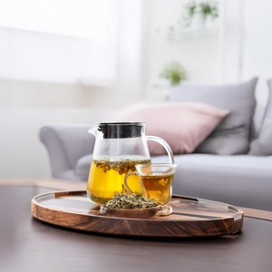 ถาดเรซินอีพ็อกซี่เป็นมิตรกับสิ่งแวดล้อมถาดหรูหราทำด้วยมือน้ำหนักเบาสำหรับเสิร์ฟขนมหวานกาแฟอาหารเช้าและเพื่อการตกแต่ง - Product Image 4