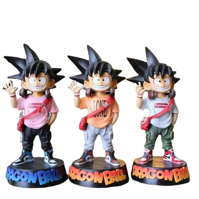 17cm Drag-on Ball Anime Tide Clothes Son Goku Action Figure PVC Model Cartoon Collection Toys Gift for Kids