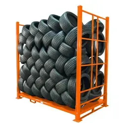 Système de porte-pneus réglables Peterack étagères empilables pour pneus stockage en entrepôt rayonnage métallique industriel à usage moyen