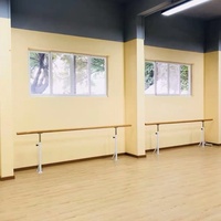 Barre d'étirement Pine Dance fixe et réglable sur pied pour salle de danse, pour adultes et enfants