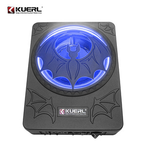 ซับวูฟเฟอร์ขนาดเล็ก 10 นิ้ว KUERL 1200W 12V แบบบางพิเศษ พร้อมไฟ LED สีฟ้า สำหรับระบบเครื่องเสียงรถยนต์ - Product Image 2