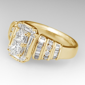 Anello dal design a forma di T, stile semplice, per donna - Product Image 4