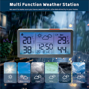 Alta/baixa temperatura exterior temperatura de aviso umidade controlador com rádio sensor despertador estação meteorológica sem fio - Product Image 5