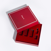 Boîte cadeau rigide avec couvercle et base personnalisés, emballage cosmétique, boîte pour rouge à lèvres, soins de la peau, maquillage, coffret pour parfum avec insert