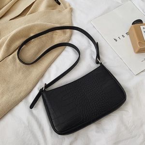 Messenger sacs à main rétro Alligator motif femmes sacs à bandoulière rabat nouveau PU cuir décontracté solide sacs à bandoulière pour les femmes J0218-1 - Product Image 5