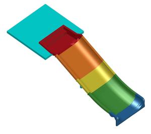 Scivoli d'acqua per piscina interna/esterna in vetroresina per adulti e bambini realizzati <span class=keywords><strong>con</strong></span> materiale in acciaio per uso residenziale - Product Image 1