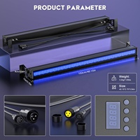 Luz de Barra de Lavado RGB de 100W para Exteriores, Impermeable IP65, 336 LED, Control DMX512, Efecto Estroboscópico, para DJ, Discoteca, Fiesta, Bar, Bodas