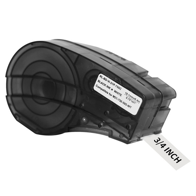 All-Weather Vinyl White Black Label Tape Chipset Brady M210-LAB M210-M211 Compatible Brady M210 M210-LAB M211 Label Printer