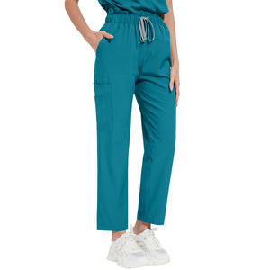 Divise chirurgiche donna Set di Scrub medico infermiere salone di bellezza abbigliamento da lavoro clinico Scrub Top Pants Spa medico cura tuta clinica - Product Image 3