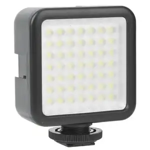 Lampu kamera fotografi LED 5.5W DC 3V 6000K, lampu pengisi Video untuk kamera DSLR, lampu kamera Video