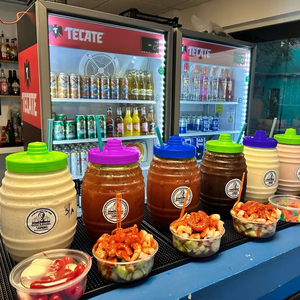 Hot Sale 32oz Customized Logo Vitroleros Mexican Jar Shake Beverage Souvenir Juice Drinkwares with Lids and Straws Mix Colored - Product Image 1