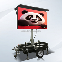Panneau publicitaire LED à énergie solaire AF3 Mobile Screen Trailer