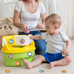 Calor sensível termocrômico adesivo cor mudando adesivo para meninos treinamento Potty