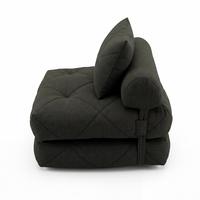 Canapé d'angle moderne carré rembourré en mousse compressée confortable, emballé sous vide, en tissu, pour appartement, hôtel, villa, salon