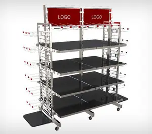 Store Display Fixture Customized Metal Store Fixtures Retail Display For Boutique Store