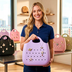 Bolsos de Mano Ligeros y Duraderos de EVA para Mujer, Bolsos de Diseño de Lujo con Estampado, Gran Capacidad, Logotipos Personalizados, Directo de Fábrica - Product Image 1