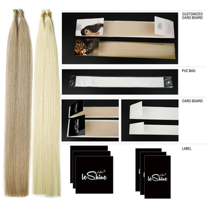 Extensiones de cabello humano mongol ruso plano Nano I U punta virgen cutículas queratina extensiones de cabello humano - Product Image 5