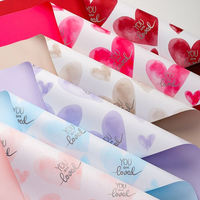 Nouveau papier d'emballage pour fleurs personnalisé en usine, papier d'emballage imperméable pour bouquets floraux, papier d'emballage pour fleuristes, pour cadeau d'anniversaire