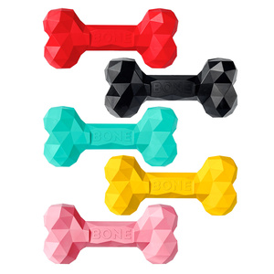 <strong>Amazon</strong> Hot Selling Natural Rubber <strong>Pet</strong> Chew Toy Bite-resistant Dog Bone Toy - Product Image 4