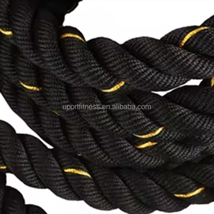 Оптовая продажа, тяжелая Скакалка для фитнеса, изготовленная на заказ из прочного нейлона для мужчин и женщин, для взрослых, боевые веревки - Product Image 6