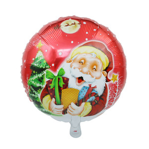 Nouveau <span class=keywords><strong>Noël</strong></span> Décoratif En Aluminium <span class=keywords><strong>Film</strong></span> Ballon 18 pouces <span class=keywords><strong>Père</strong></span> <span class=keywords><strong>Noël</strong></span> Arbre Bonhomme De Neige Flottant Boule Ronde En Aluminium feuille Ballon - Product Image 3