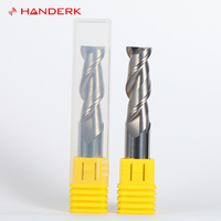 HANDERK Juego de fresas de extremo de chavetero HRC55 Fresa de uso de aluminio de carburo sólido recto de 2 flautas para herramientas de corte CNC