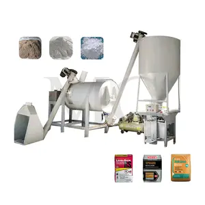 Simple Dry Powder Mortar Production Line Sand Cement Mixer Wall Putty Mixing Equipment Ceramic Tile Adhesive Making Machine