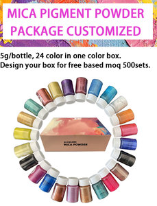 ผงไมก้าคุณภาพสูง 24 สี สำหรับทำสบู่ เป็นมิตรกับสิ่งแวดล้อม และสีสำหรับงานเรซิ่นและงานฝีมือ - Product Image 2