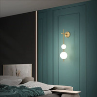 Nouvelle lampe murale LED minimaliste et moderne en fer pour chambre à coucher, lampe murale de luxe pour salon, couloir, escalier, salle d'exposition