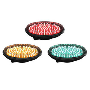 Feux de signalisation routière rouges et verts en polycarbonate plein écran de 300 mm - Product Image 5