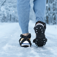Crampons pour bottes et raquettes à neige, pointes antidérapantes pour l'escalade, griffes à glace