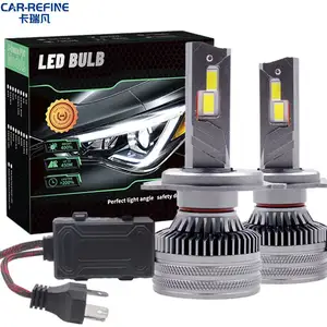 CRF X8 200W 40000lm xe dẫn ánh sáng H4 12V LED Đèn pha 3 ống đồng bóng đèn CANBUS H1 H3 H7 H8 H9 H11 Led Đèn Pha cho BMW