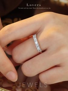 Xinfly Wholesale 18k White <b>Gold</b> Emerald Cut Diamond 1ct <b>Ring</b> - Product Image 5