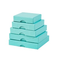 Boîte à bijoux carrée en stock pour emballage de badges commémoratifs et broches, rangement minimaliste pour bagues et colliers, modèle de boîte à boucles d'oreilles transfrontalière