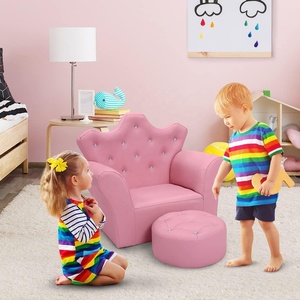 Sofá popular de América del Sur para niños, sofá de princesa con decoración de diamantes, sillón para niños y niñas - Product Image 2