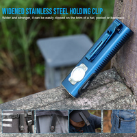 MINIX3 Senter Laser Hijau 1050LM 365nm UV EDC Senter Datar Magnetik Dapat Diisi Ulang Tahan Air Aluminium CRI Tinggi